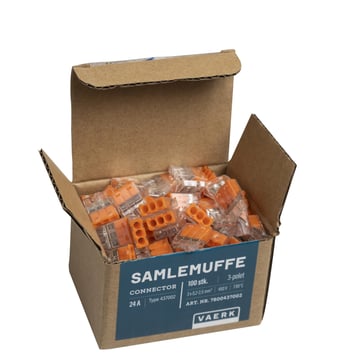 Samlemuffe 3x0,2-2,5 mm2 Orange 437020