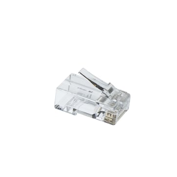 Modular Plug Kat. 6 UTP Pass-Through, Rundt kabel, Min/Max- leder isolation dia. Ø0,96/1,02 mm 106082