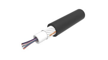 Fiberkabel Uni loose tube 6xOS2 TeraSPEED® G652D/G657A1 singlemode fiber inden-/udendørs Dca sort 760254738