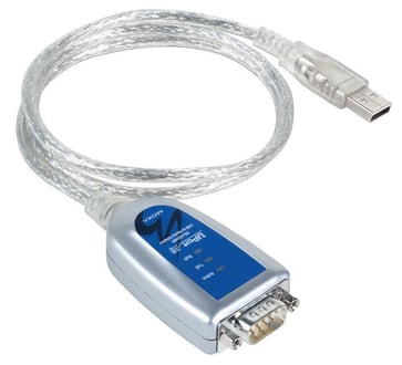 Moxa USB to serial converter, 1x RS-232, DB9M (80 cm cabel), USB 2,0 compatible / UPort 1110 40106