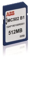 MC502, SD memory kort 512 MB 1SAP180100R0001