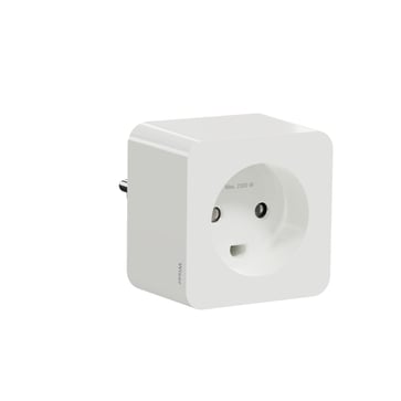 Smart Plug, Wiser, type K, IP20, white 550B6000