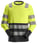 Snickers High-Vis langærmet T-shirt 2433 gul/sort klasse 2 str 2XL 24336604008 miniature