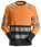 Snickers High-Vis langærmet T-shirt 2433 orange/sort klasse 2 str XS 24335504003 miniature