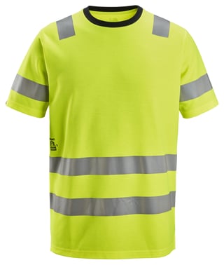 Snickers High-Vis T-shirt 2536 gul klasse 2 str XL 25366600007