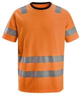 Snickers High-Vis T-shirt 2536 orange klasse 2 str S 25365500004