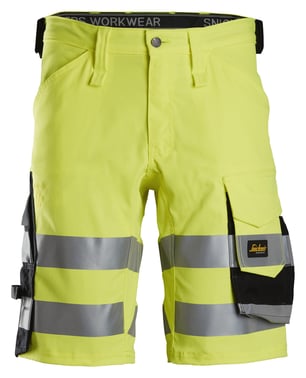 Snickers High-Vis shorts stretch yellow/black class 1 size 60 61366604060