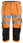 Snickers High-Vis piratbukser orange/sort klasse 1/2 str 52 61385504052 miniature