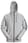 Snickers Logo m/lynlås 2895 Hættetrøje grå str M 28952800005 miniature