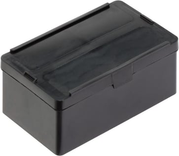 WEZ ESD kasse med låg 136 x87 x 55 mm sort 602034