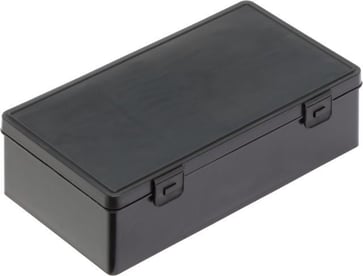 WEZ ESD kasse med låg 225 x125 x 60 mm sort 602036