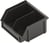 WEZ ESD Storage tray - Black 0.2L with wall 602040 miniature