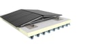 Solcellepakke fladt tag Fixnordic Øst-Vest konsolsystem trapez