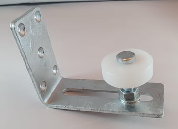 Bottom Guide for wall mounting with Ø50 mm nylon roll Gal. 430160
