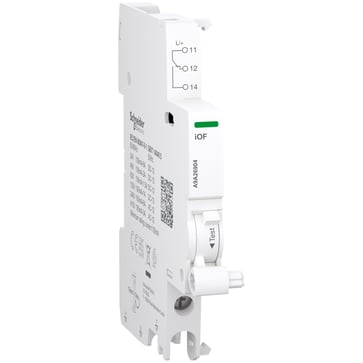 Acti9 Signal kontakt iOF 1OC 100mA til 6A for iC60 RCBO, iC40, iCV40 skrueklemme bund, 24...230V AC & 24…130V DC A9A26904