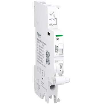 Acti9 Alarm kontakt iOF 1OC 100mA til 6A for iC60 RCBO, iC40, iCV40 skrueklemme bund, 24...415V AC & 24…130V DC A9A26907