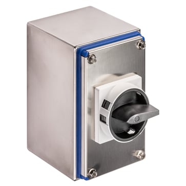 Stainless enclosure, 25A, 4 poles + 1NO/NC 52493