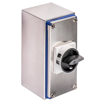 Stainless enclosure, 63A, 6 poles + 1NO/NC 53535