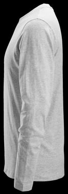 Snickers langærmet T-shirt 2496 lys gråmeleret str XS 24962800003