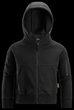 Snickers jr. logo full-zip hoodie 7512 black size 134/140 75120400140