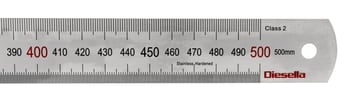 Steel ruler 500x30x1,2 mm Mattin Finish 10310160