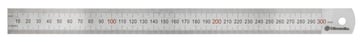 Steel ruler 300x25x1,0 mm Chrome plated 10310145
