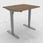 Electric adjustable desk in silver and tabletop 120x80 cm in walnut melamine 501-33 7S092 100-80S3 VM miniature