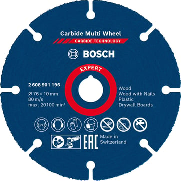 Bosch Skæreskive Multiwheel 76x10mm HM 2608901196