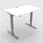 Electric adjustable desk 120x80 cm White with silver frame 501-33 7S112 120-80S3 WM miniature