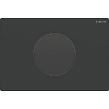 Geberit Sigma10 betjeningsplade duo, netdrift, auto/berøringsfri/låsbar, sort 115.906.16.6
