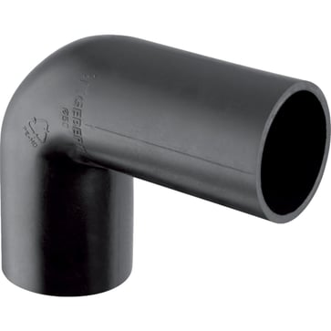 Geberit PE drain bend 90° 56 x 56/50 mm black PE-HD 363.080.16.1