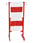 Expanding Barrier, steel, with red reflective stripes, maximum width 3600mm 123588 miniature