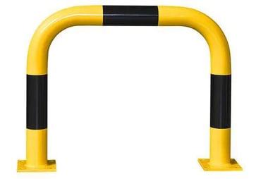 Steel barriers R 7.6 for internal usage, yellow, painted 145172