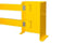 Shelf side protector, double, plastic coated steel, shelf widths from 900 to 1300 , model E 1 233420 miniature