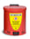 Safe disposal bin 20 litres, steel, red 256101 miniature