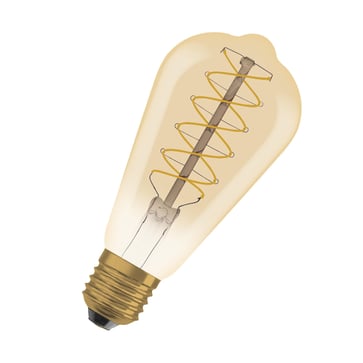 LEDVANCE Vintage 1906 LED edison gold spiral filament ultra thin 420lm 4,8W/822 (37W) E27 dimmable 4099854091025
