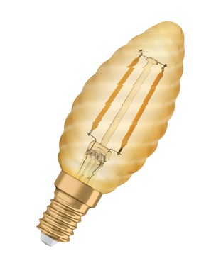 LEDVANCE Vintage 1906 LED kerte snoet guld filament 220lm 2,5W/824 (22W) E14 4099854091490