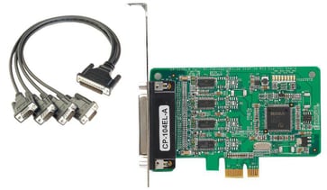 Moxa 4-port RS-232 PCI Express serial board, incl. 50cm octupus cabel, CP-104EL-A-DB9M 44751