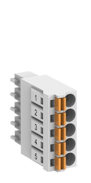 Terminal block set. Spare part for option board. 5-pole. Spring terminal. 6 pieces (TA5220-SPF5) 1SAP187400R0012