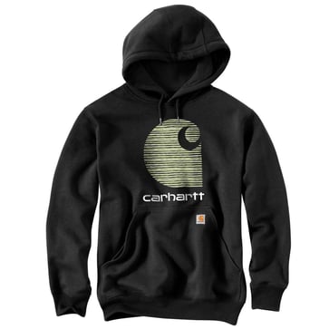 Carhartt vandafvisende C Logo Sweat 105431 Hættetrøje str XL 105431BLK-XL