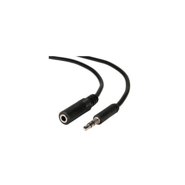 AV forlænger kabel med mini jack 3,5mm (han/hun) 5m 11.09.4355