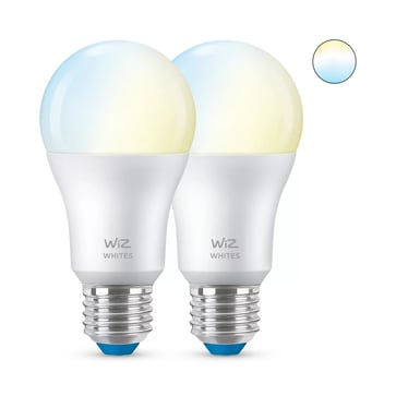 WiZ LED Standard Tunable White 8W (60W) E27 927-965 Dæmpbar 2-pak 929002383542