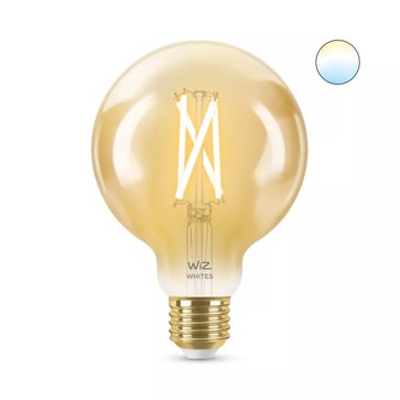 WiZ LED Standard Tunable White 6.7W (50W) E27 G95 920-950 Filament Gold Dimmable 929003018322