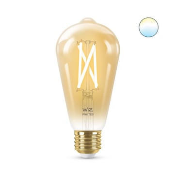 WiZ LED Standard Tunable White 6.7W (50W) E27 ST64 920-950 Filament Gold Dimmable 929003018722