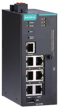 Moxa Embedded Computer ARM Cortex-A8 1 GHz, Azure and AWS certified IIoT Gateway, UC-5101-LX 50654