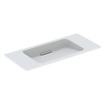 Geberit ONE washbasin  90 x 40 cm, Tap hole=without,  KeraTect/white, glossy chrome-plated 500.390.01.1