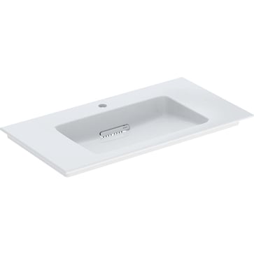 Geberit ONE washbasin 90 x 48 cm, Tap hole=central,  KeraTect/white, glossy white 505.006.00.1