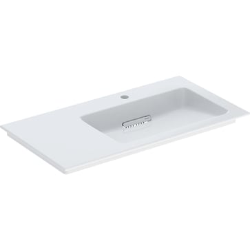 Geberit ONE washbasin 90 x 48 cm, Tap hole=right,  KeraTect/white, glossy white 505.009.00.1