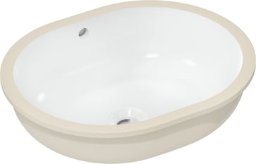 hansgrohe Xuniva U Undercounter basin 450/350 without tap hole with overflow, white 60153450