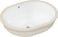 hansgrohe Xuniva U Undercounter basin 450/350 without tap hole with overflow, white 60153450 miniature